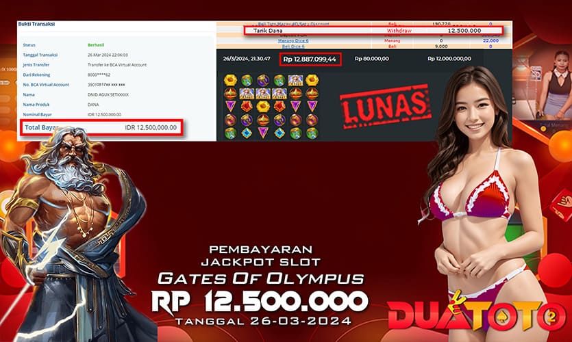 BUKTI PEMBAYARAN JACKPOT SLOT GATE OF OLYMPUS 1000 26-03-2024